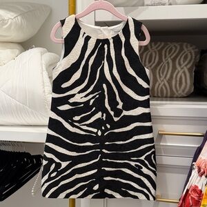 Dolce Gabbana Zebra Print Sleeveless Dress